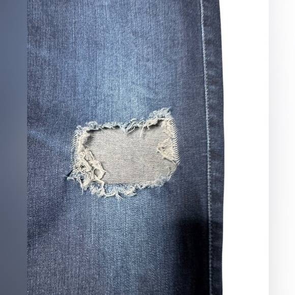 AG Adriano Goldschmied Women’s Dark Wash Distressed Skinny Jeans Size 31 Regular - Picture 4 of 13